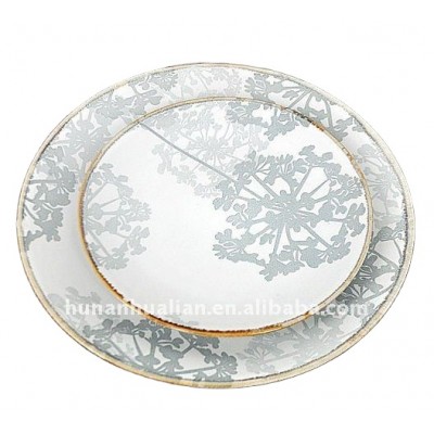 Decorative ceramic plate dish set hot sale in western