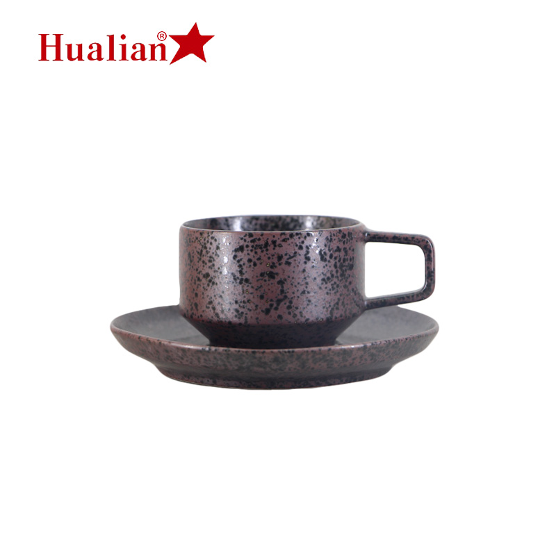 Hunan Factory hualian wholesale high quality custom logo stoneware ceramic new china porcelain bone tea cup set